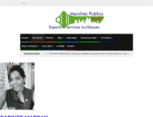 Tablet Screenshot of marches-publics-haiti.com